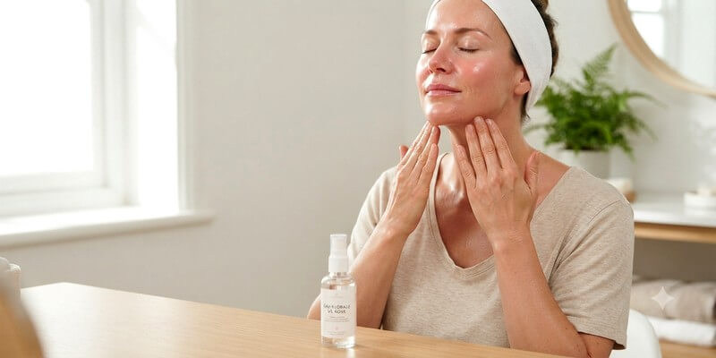 Massage facial et eaux florales